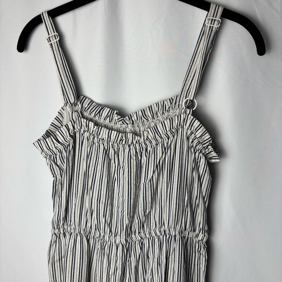 Lily Rose blue and light gray Striped Jumpsuit Large - Picture 7 of 8